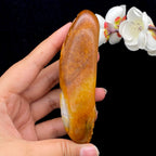 和田玉黄沁皮籽料【财神】手把件（203.7g）