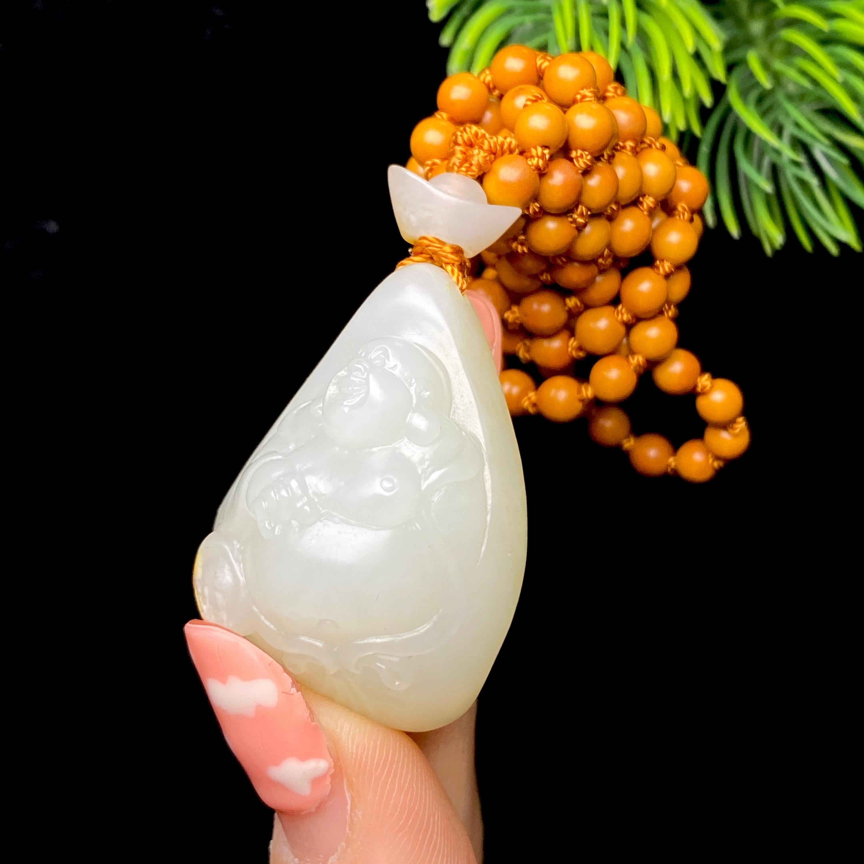 和田玉籽料佛公（31.6g）