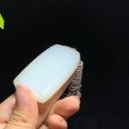 和田山料糖白玉无事牌挂件（60.0g）