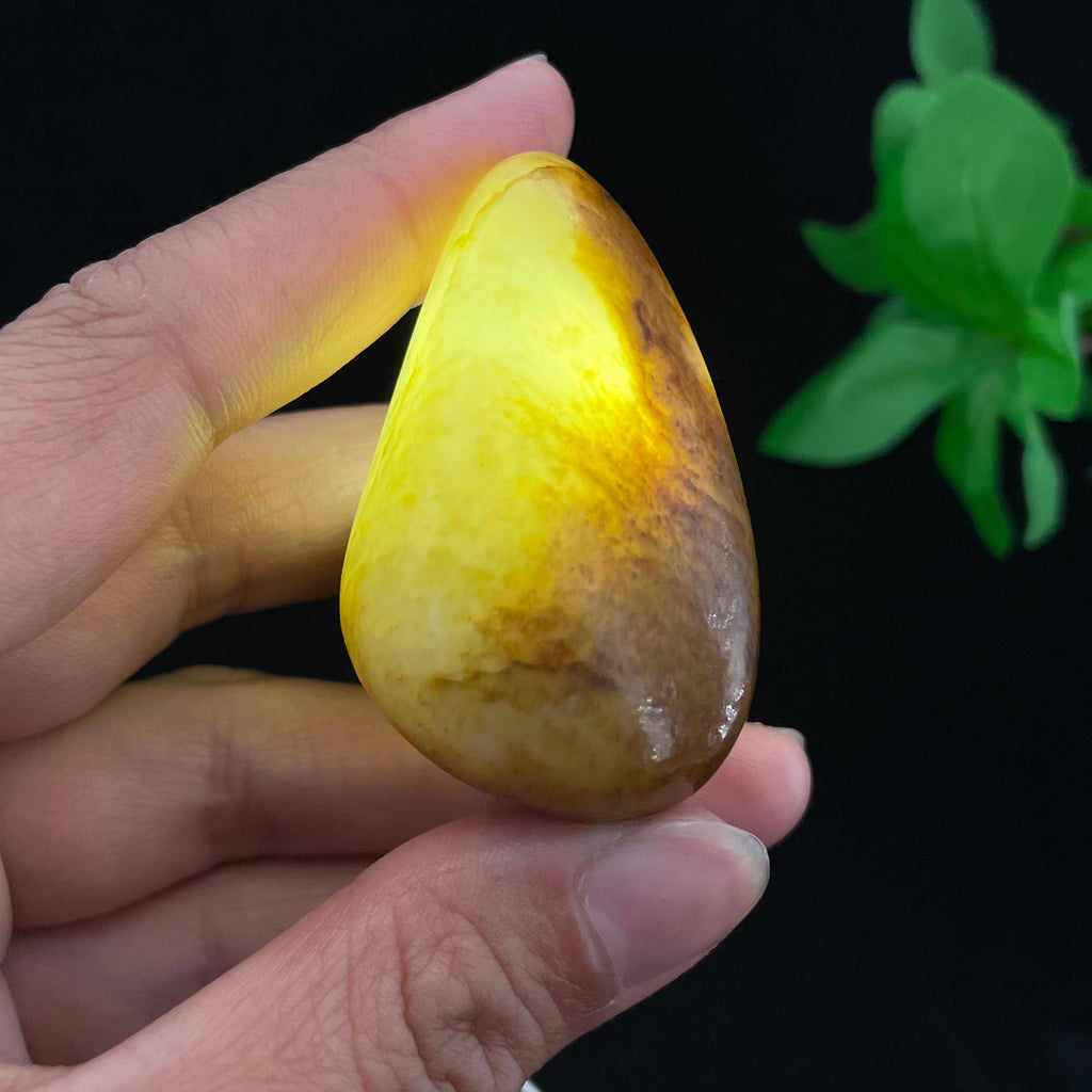 和田玉聚黄皮籽料挂件（37.5g）