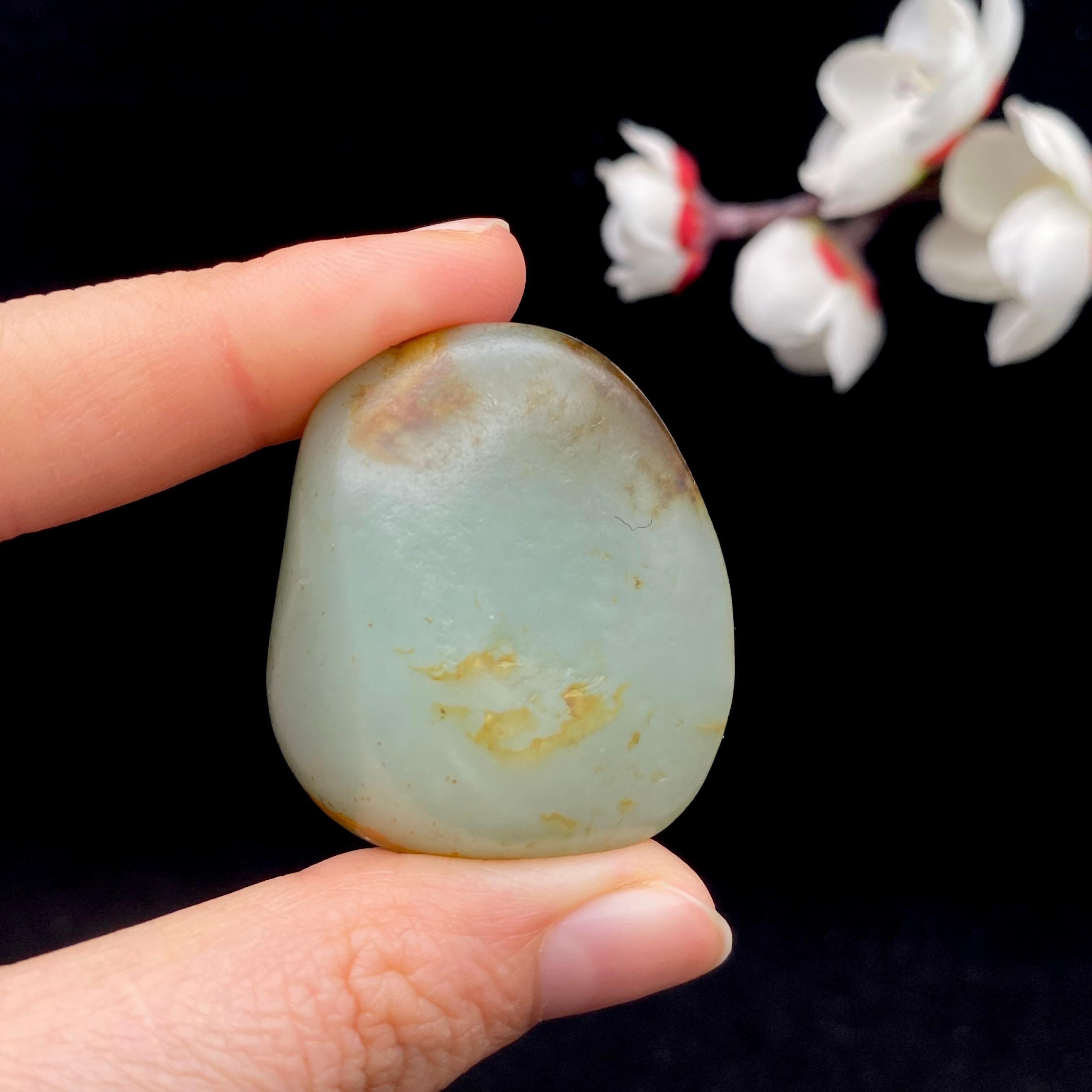 和田玉洒金皮籽料挂件（30.4g）