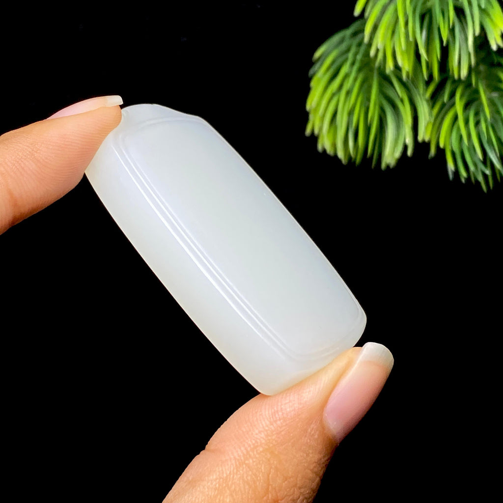 和田玉白玉无事牌（35.9g）