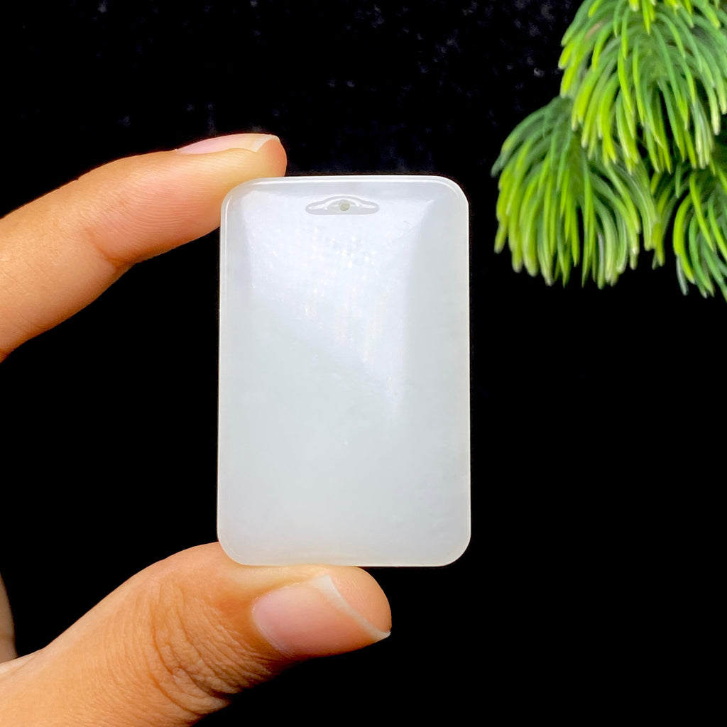 和田玉白玉无事牌（28.8g）