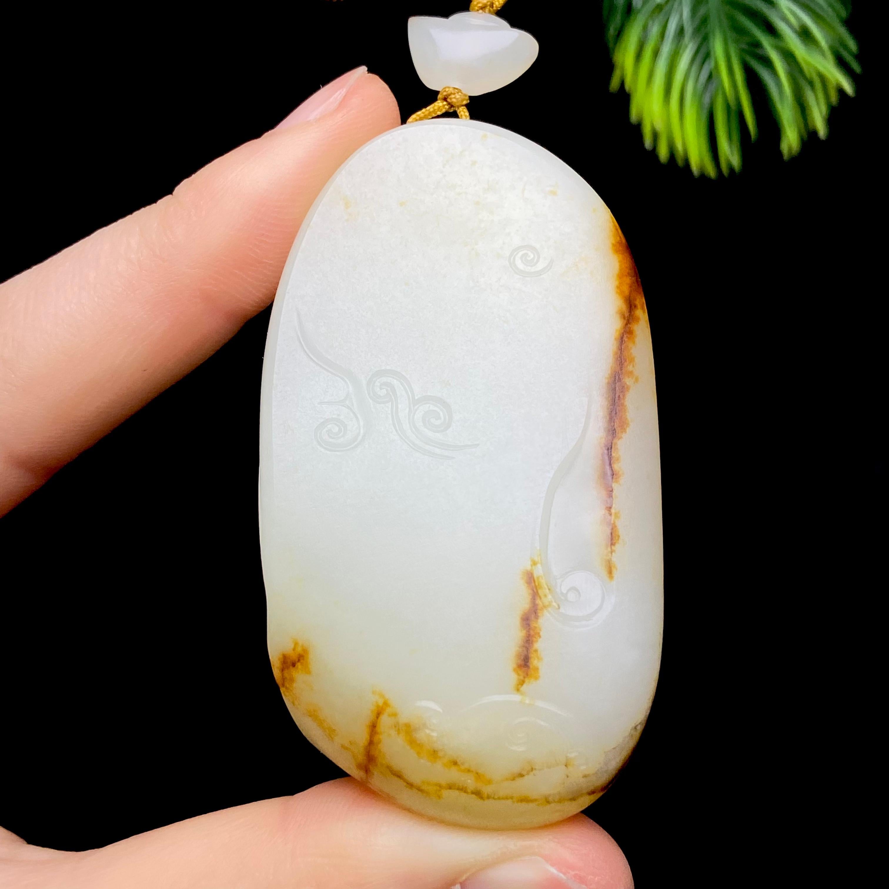 和田玉籽料普贤菩萨（56.1g）