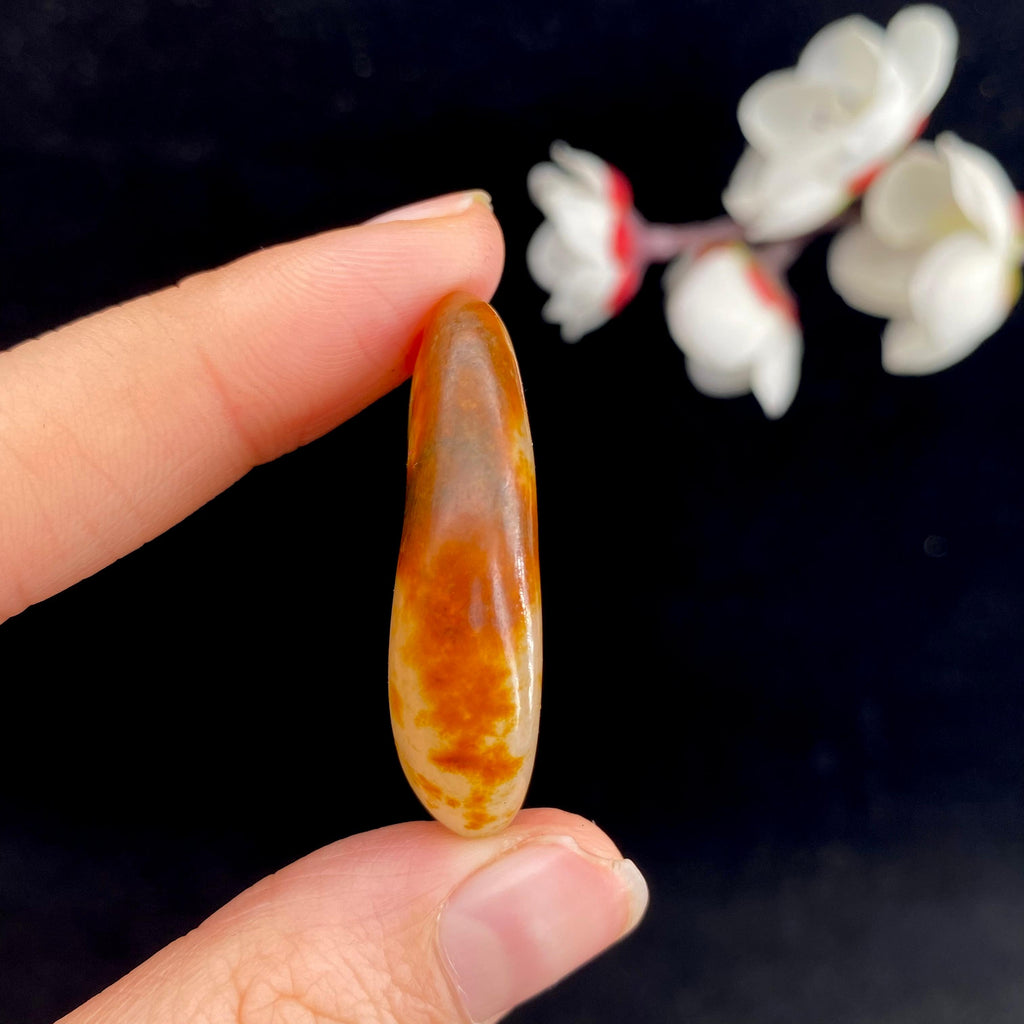 和田玉聚红皮籽料原石（10.9g）