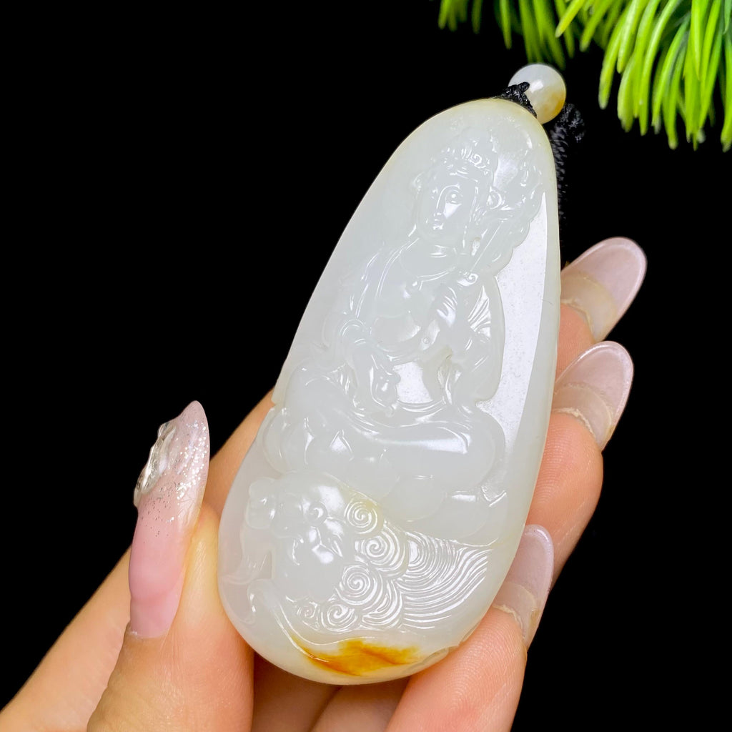 和田玉籽料文殊菩萨（56.5g）