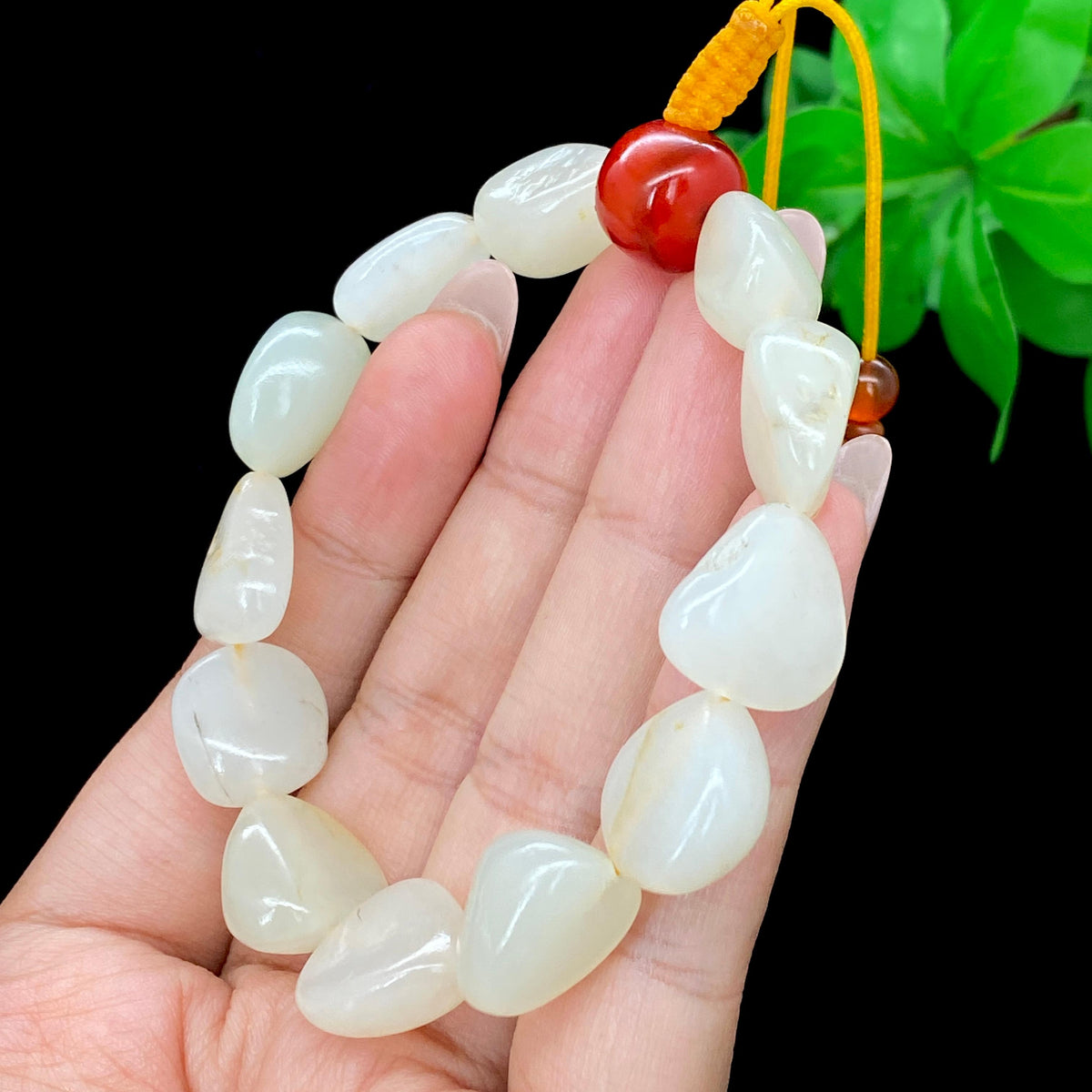和田玉白玉籽料【精品手串】（34g）