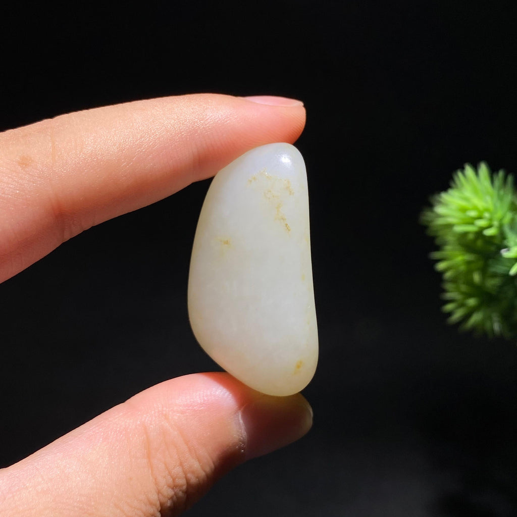 和田玉白玉洒金皮籽料原石（24.5g）