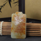和田玉红皮无事牌（47.7g）
