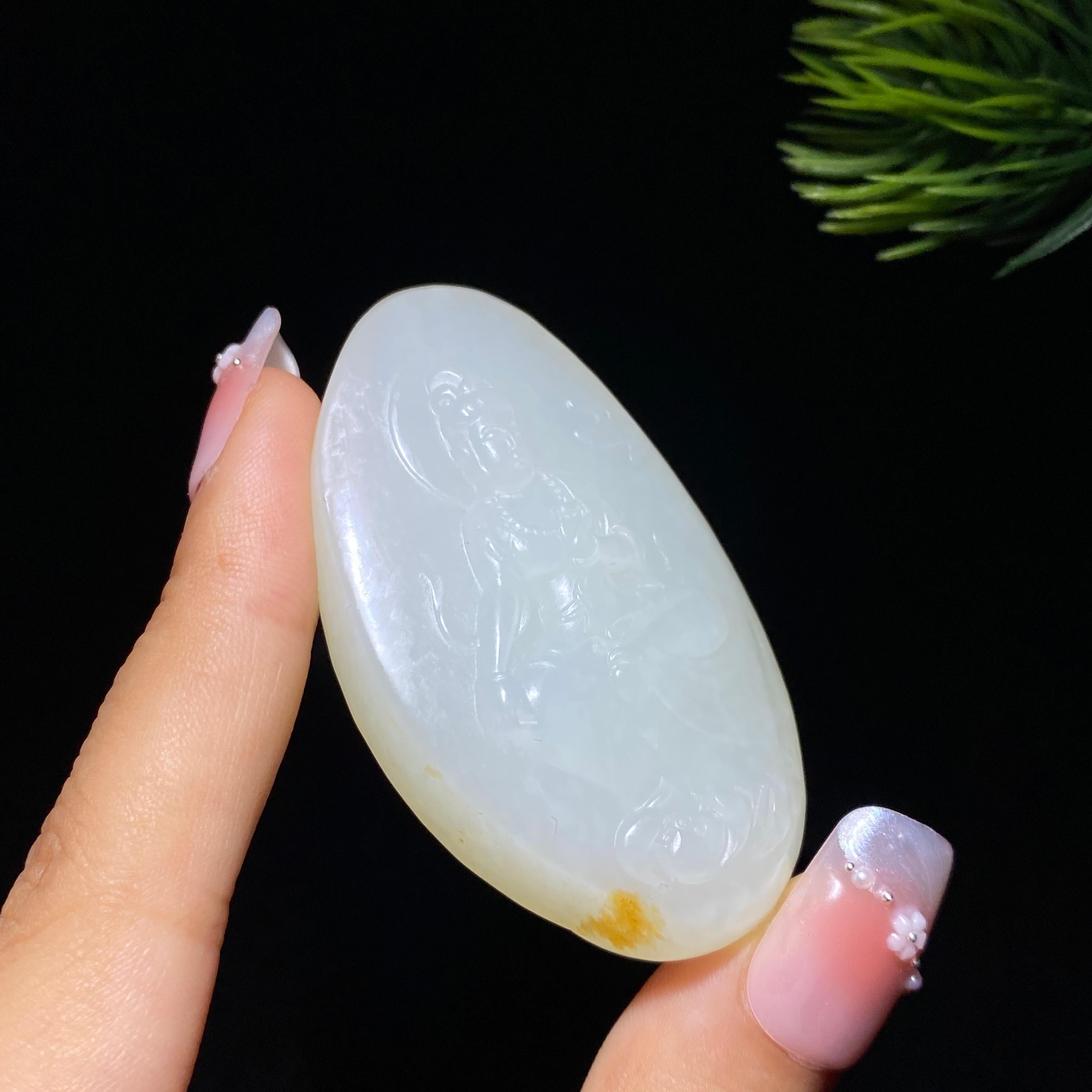 和田玉籽料观音（48.1g）