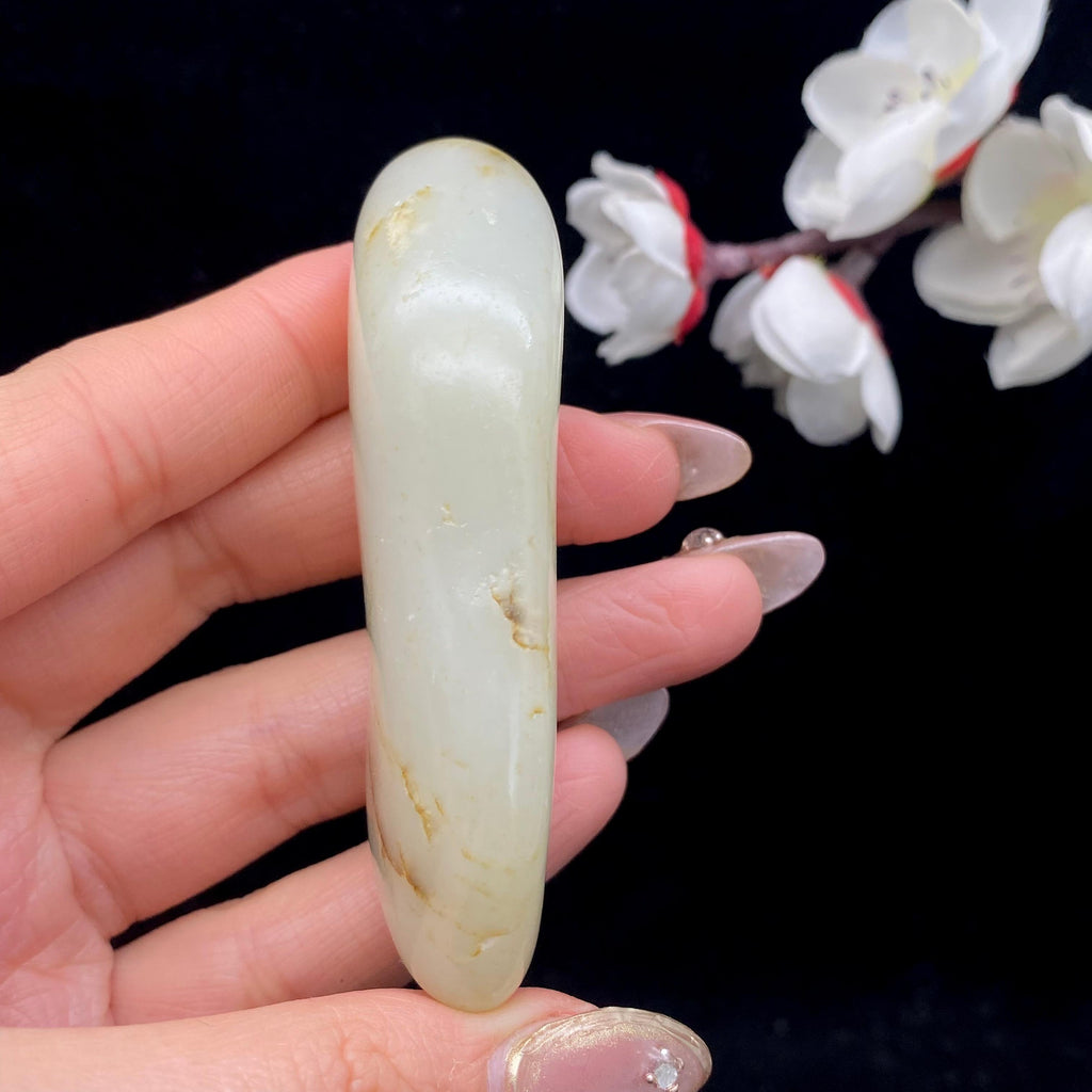 和田玉青白玉籽料原石（58.7g）