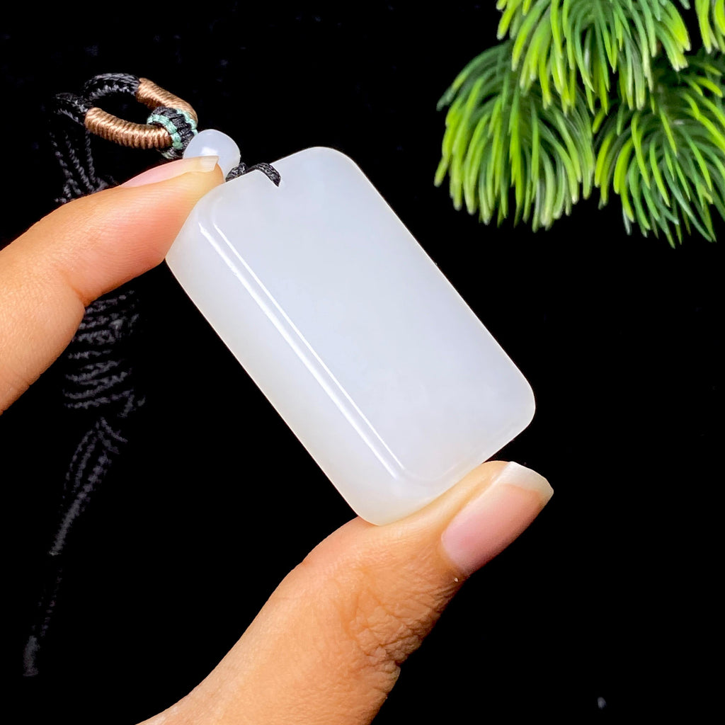 和田玉白玉无事牌（38.0g）