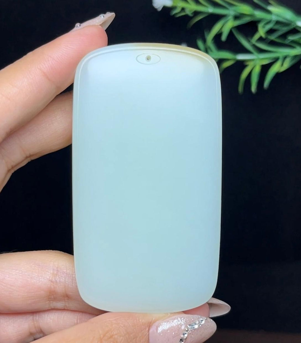 和田玉糖白料安居乐业山水牌（78.3g）