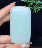 和田玉糖白料安居乐业山水牌（78.3g）