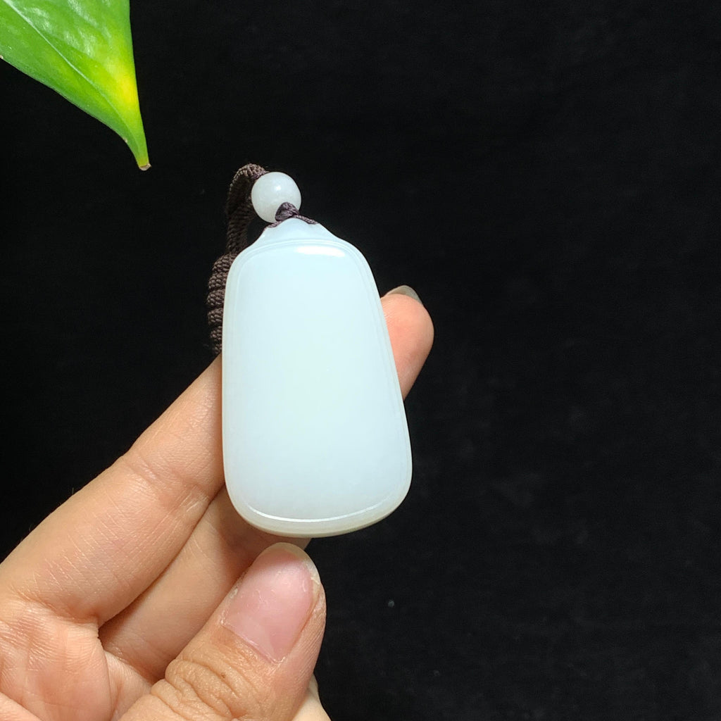和田山料白玉无事牌挂件（40.0g）