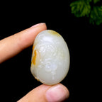 和田玉籽料喜报三元（24.9g）