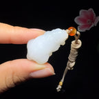 和田玉白玉挂件貔貅（12.6g）
