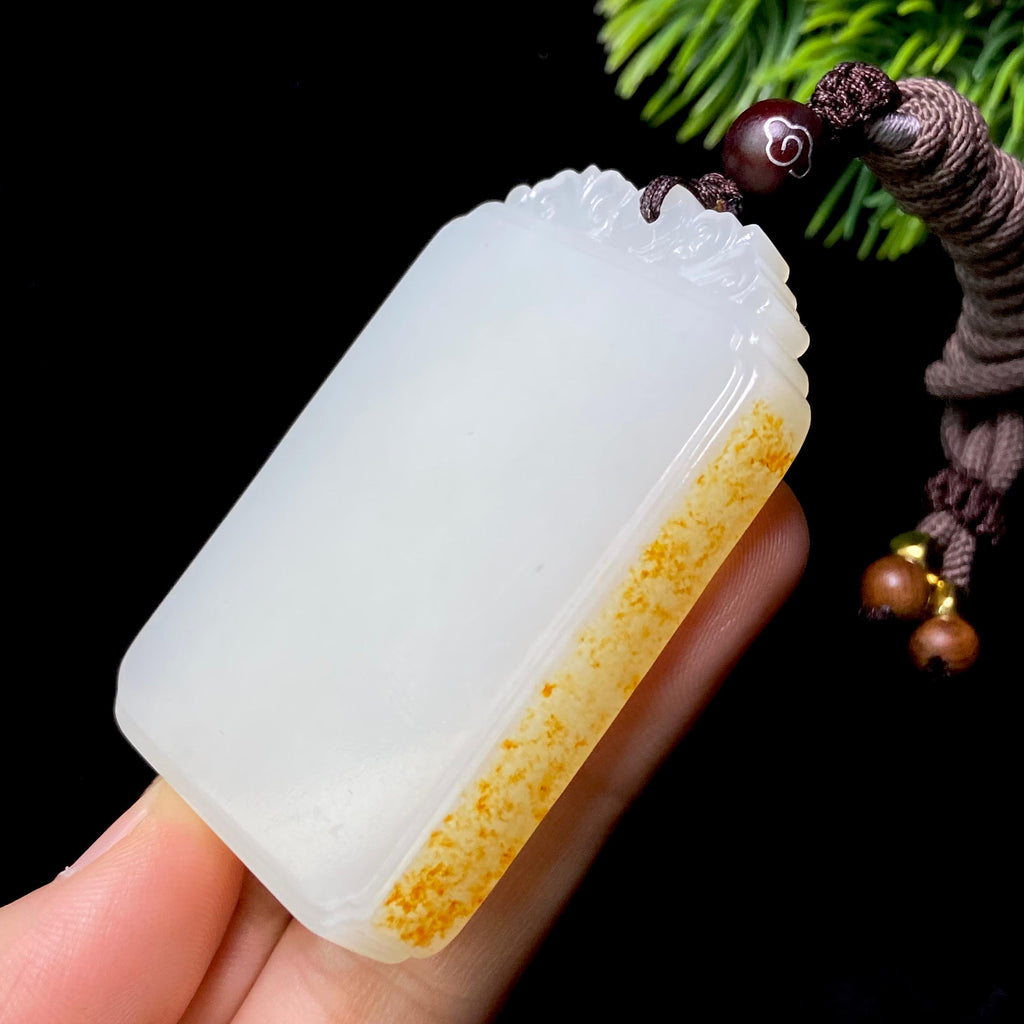 和田玉籽料无事牌（62.1g）