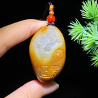 和田玉籽料大师望子成龙（31.2g）