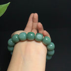 收藏级和田籽料沙枣老型珠手串（60.0g）