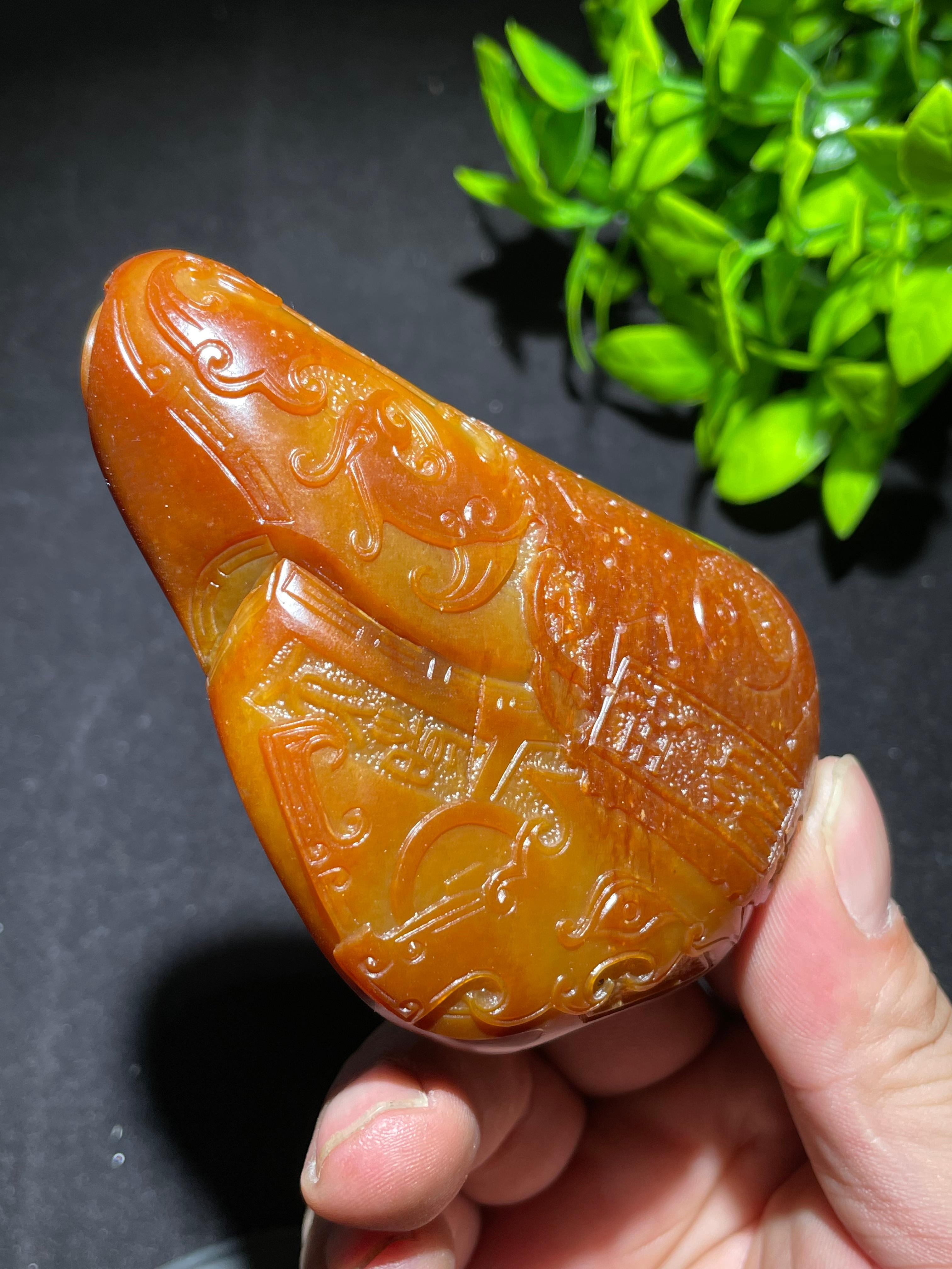和田玉籽料独籽龙凤呈祥（239.0g）
