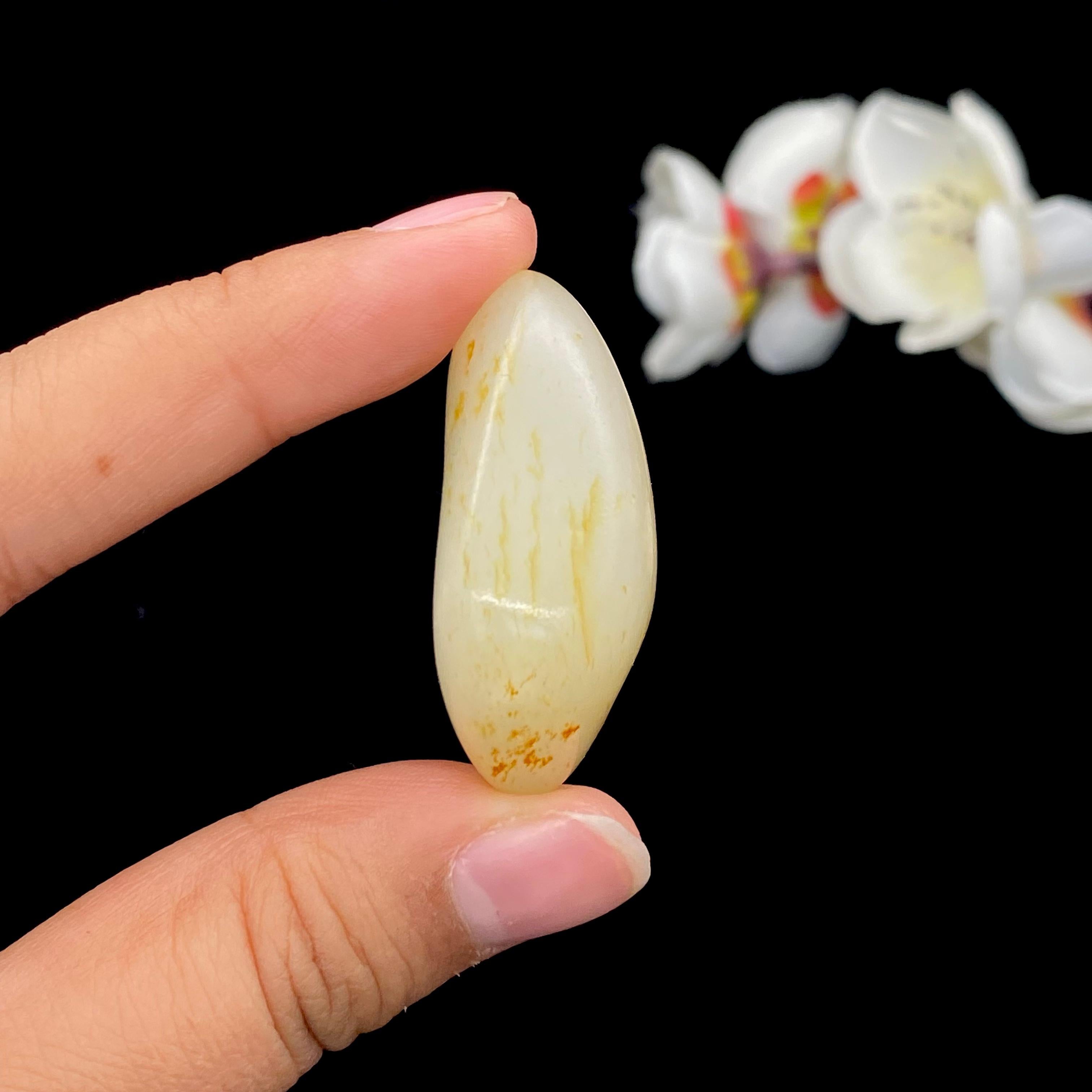 和田玉洒金皮籽料挂件（23g）