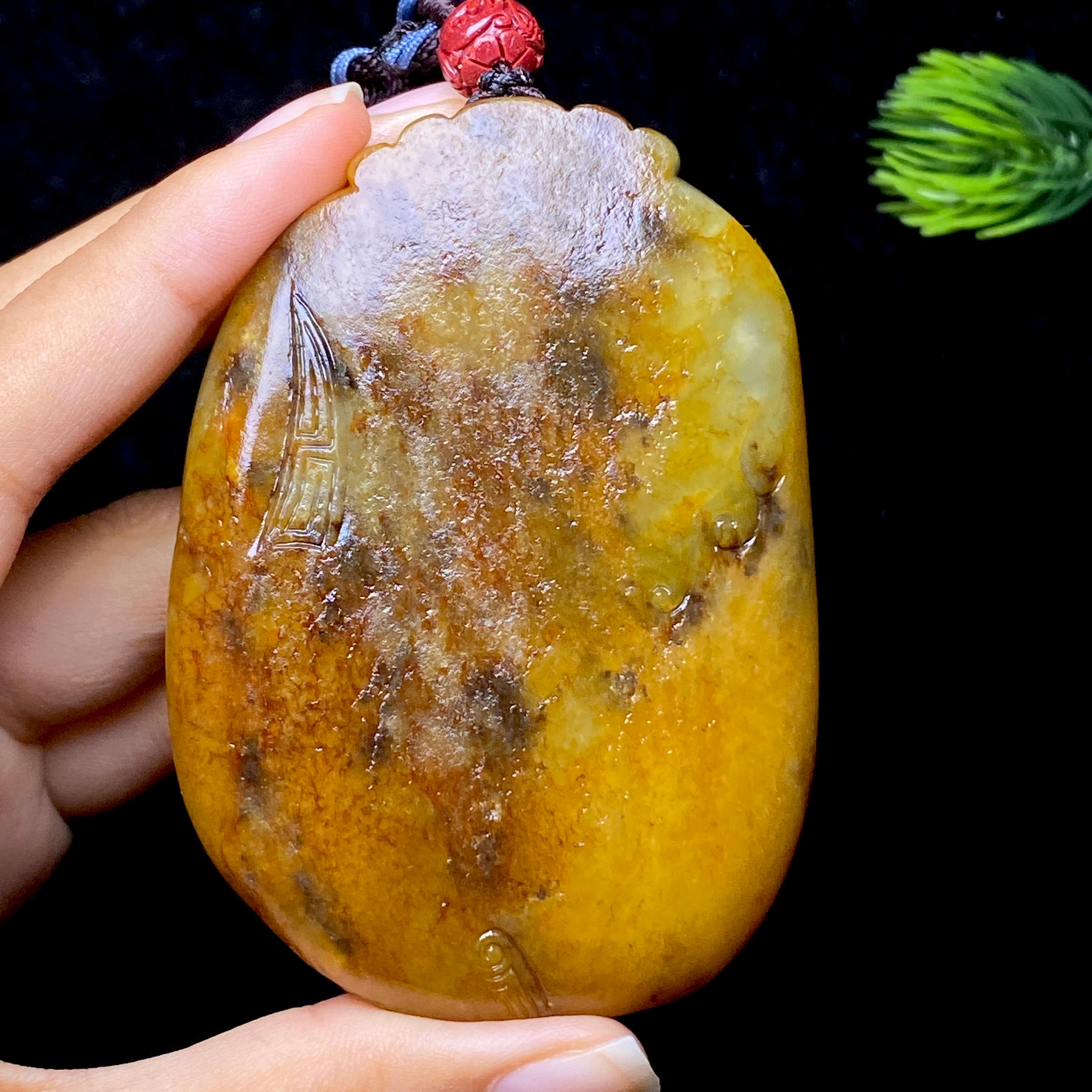 和田玉籽料观音把件（146.3g）