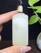 新疆和田玉籽料平安无事牌（51.2g）