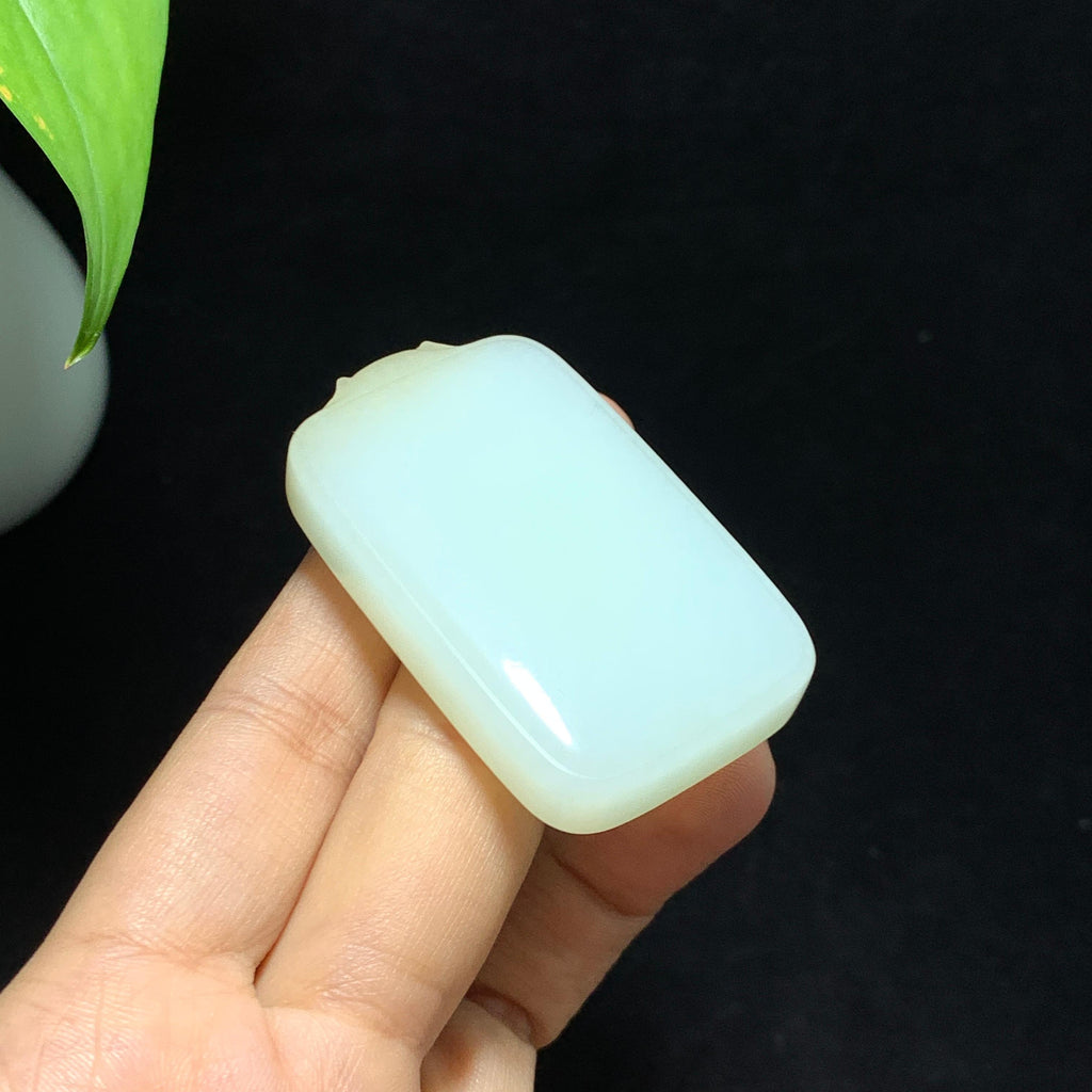 和田山料糖白玉无事牌挂件（40.0g）