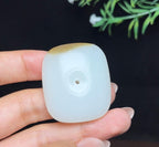 和田玉糖白平安无事牌（28.3g）
