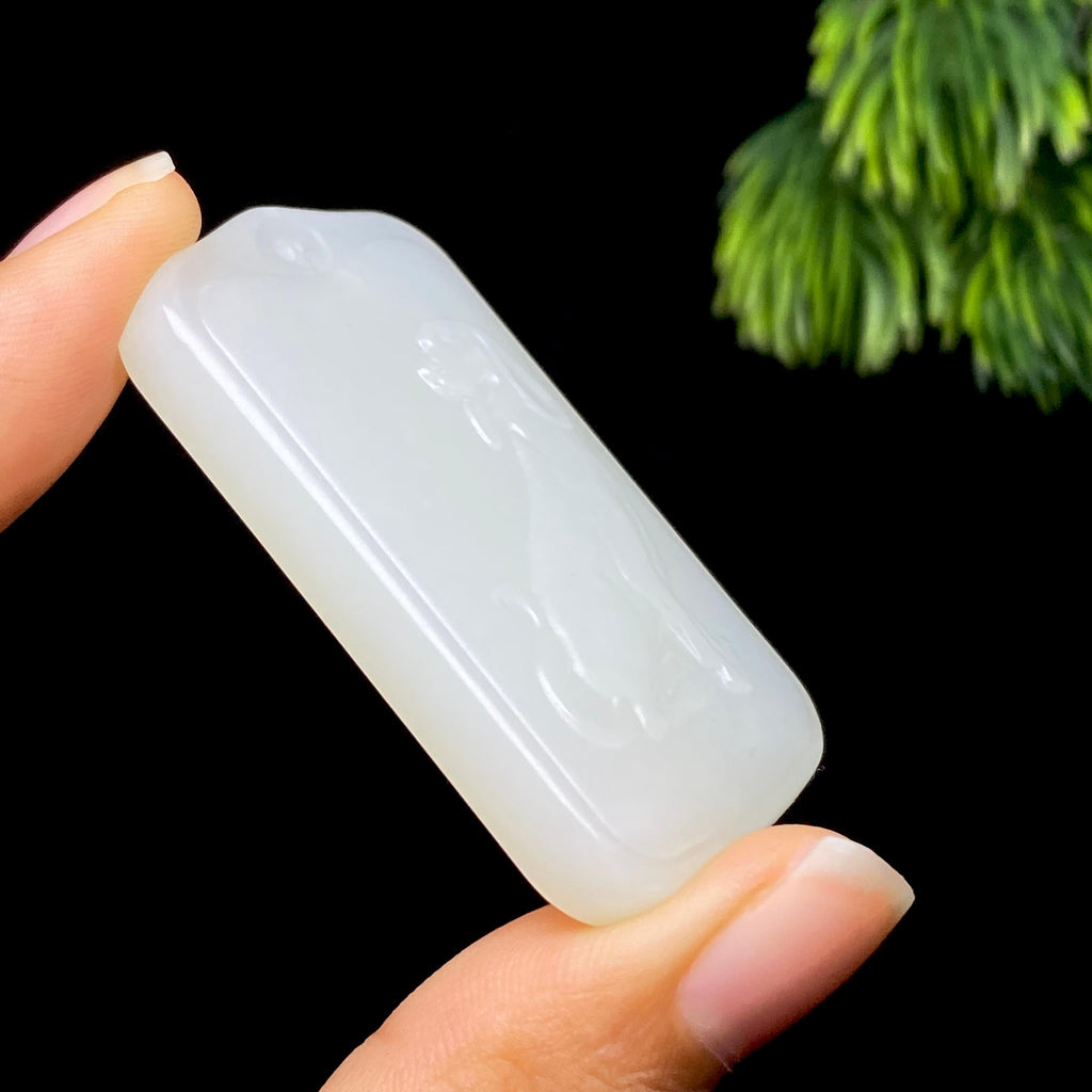 和田玉白玉生肖狗（28.2g）