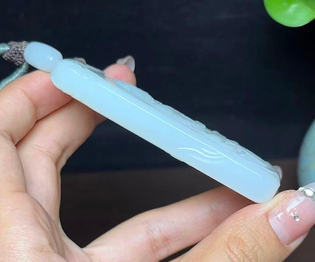 和田羊脂玉大牌观音（88.8g）
