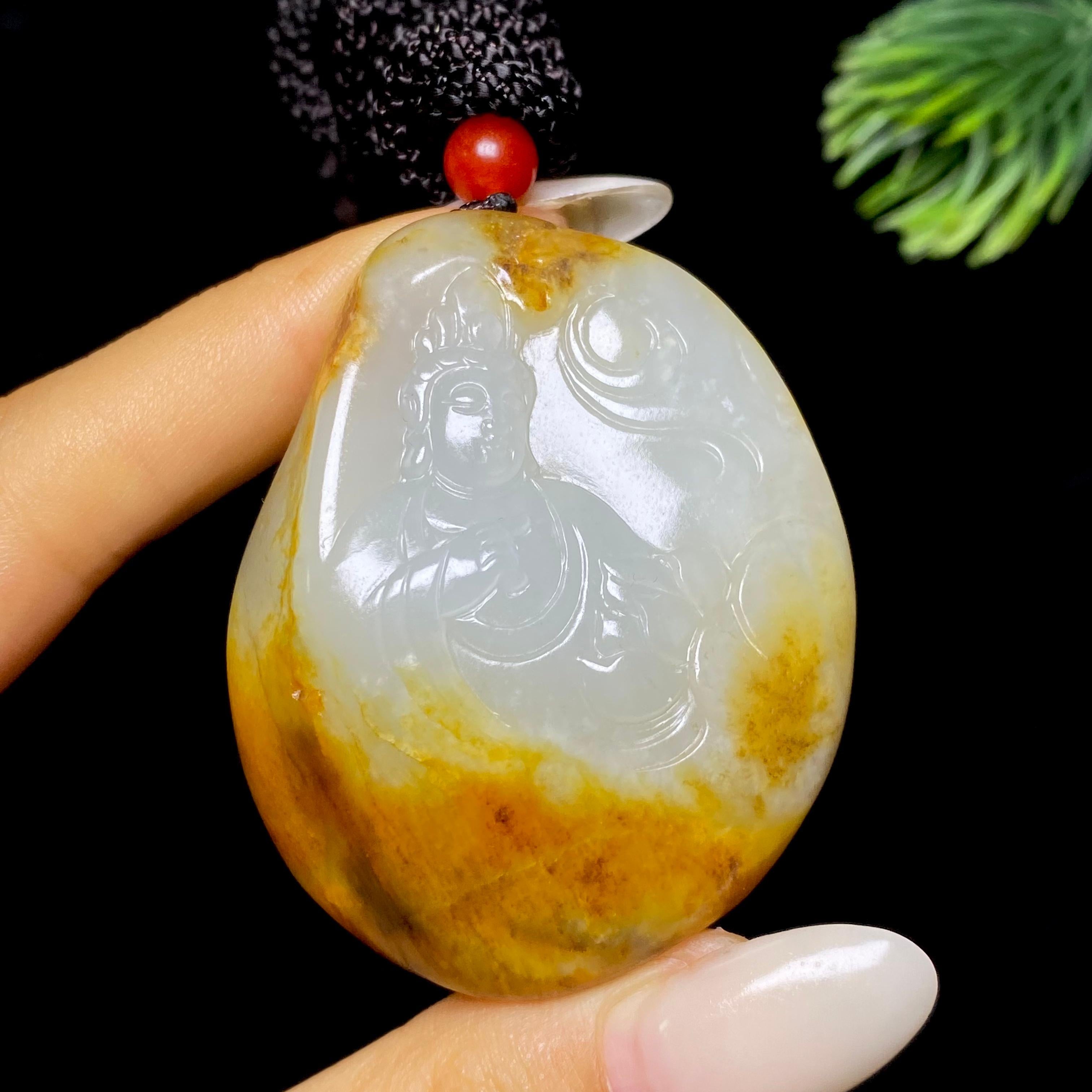 和田玉籽料观音（54.8g）