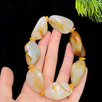 和田玉洒金皮白肉籽料手串（116.2g）