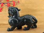 和田玉籽料黑青貔貅摆件（2650g）