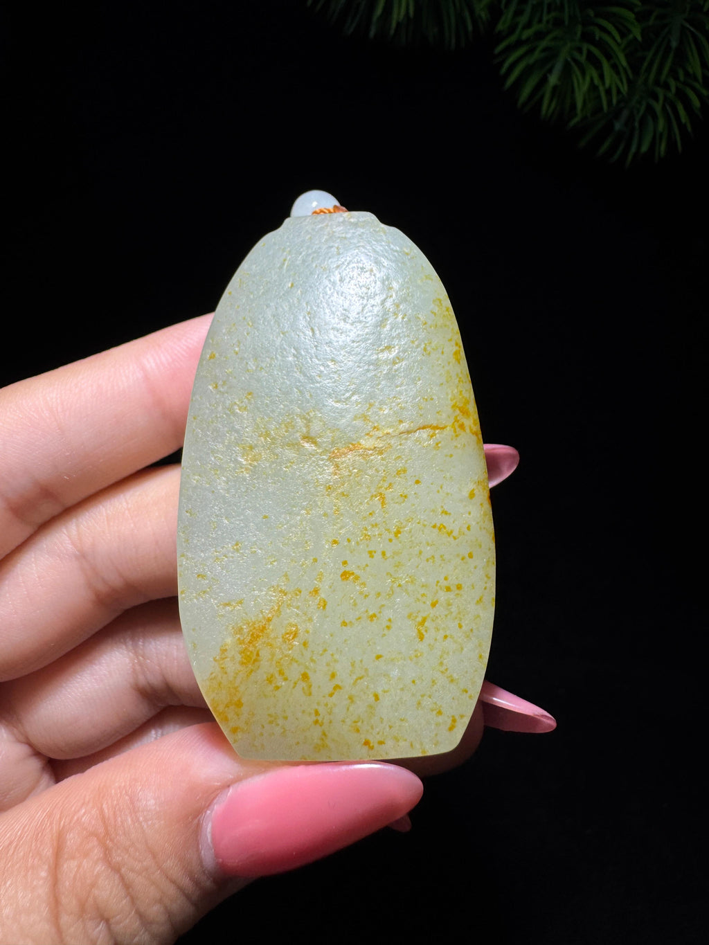 和田玉籽料满皮无事牌（60.0g）