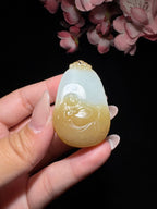 和田玉糖白玉佛公（30.0g）