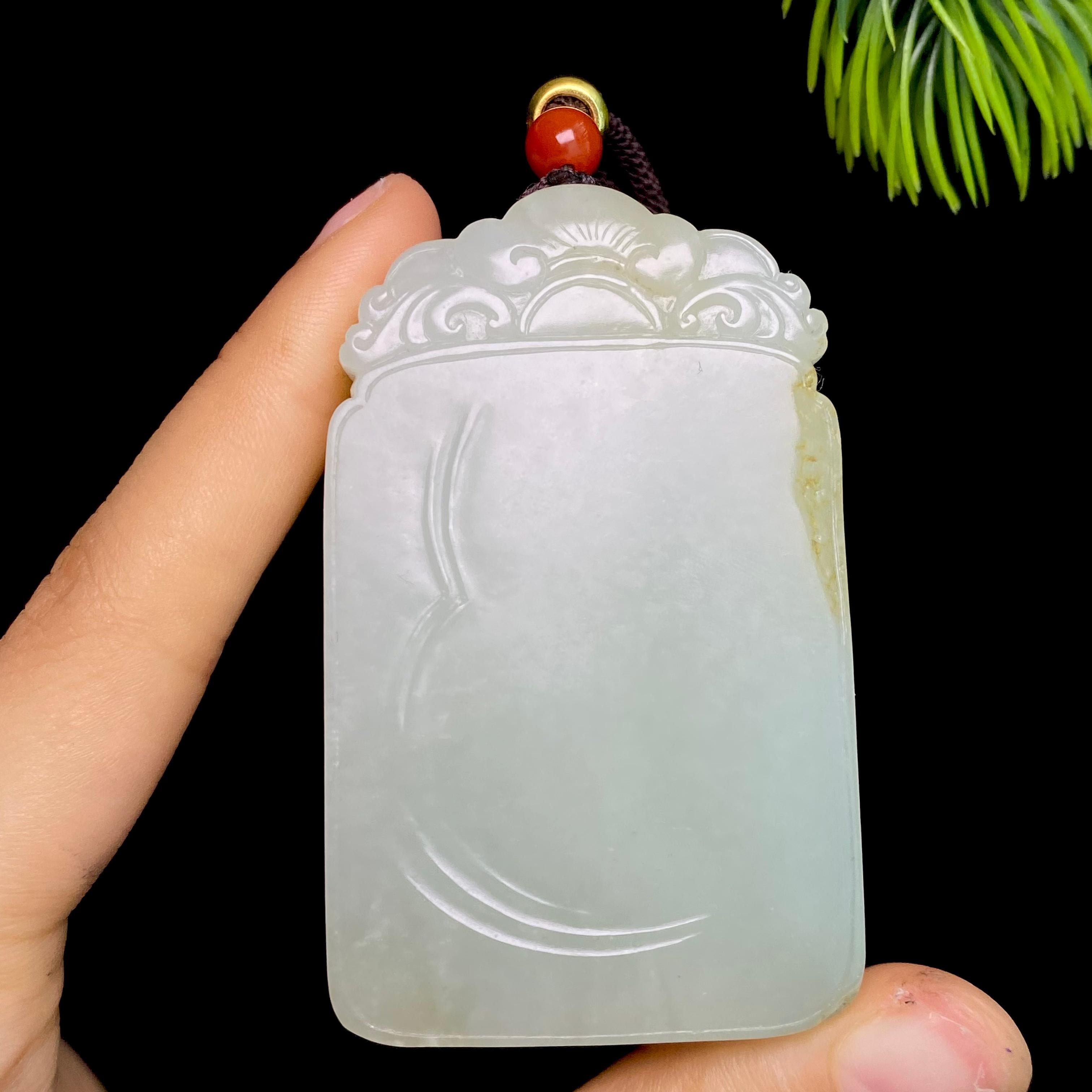 和田玉籽料无事牌（101.8g）