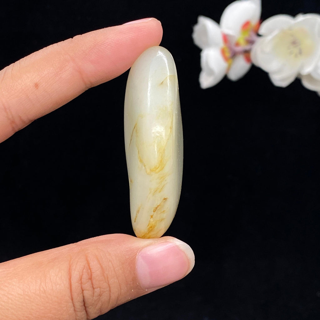 和田玉黄皮籽料挂件（46.6g）