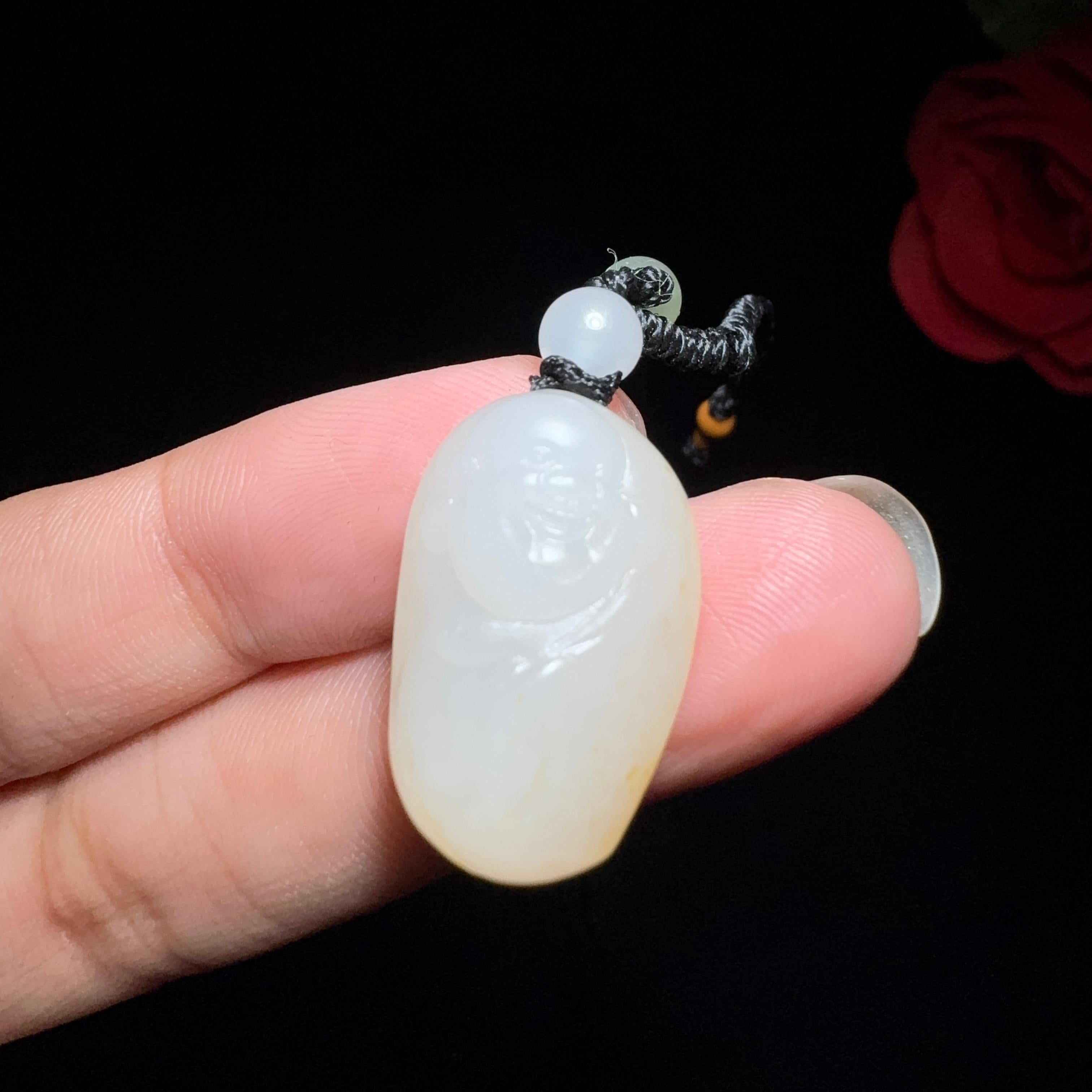 秒杀和田玉籽料佛公挂件（5.0g）