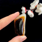 和田玉黑红皮籽料挂件（26.1g）