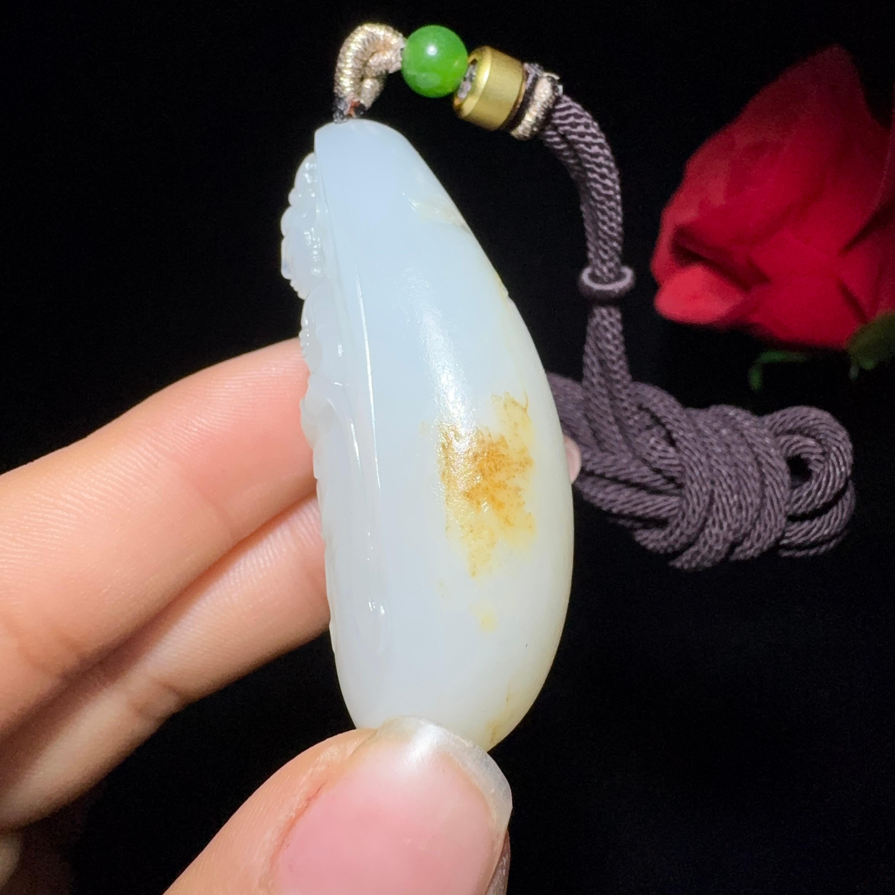 和田玉籽料文殊菩萨（47.3g）