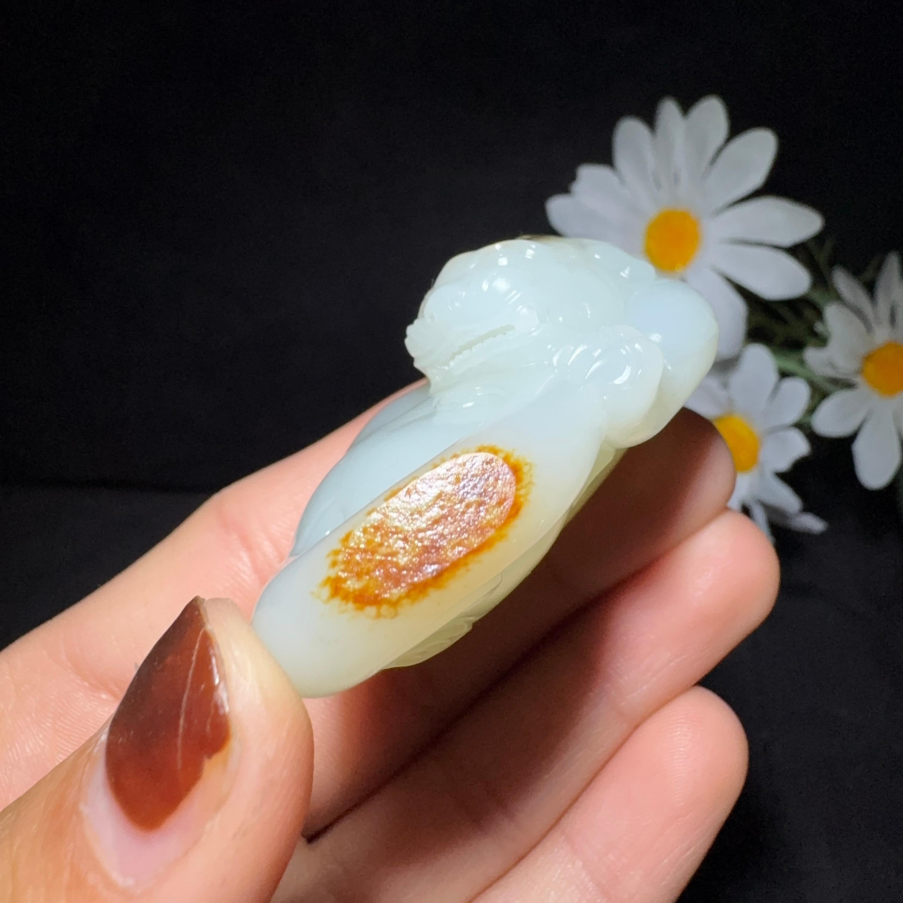 和田玉籽料挂件貔貅（693.0g）