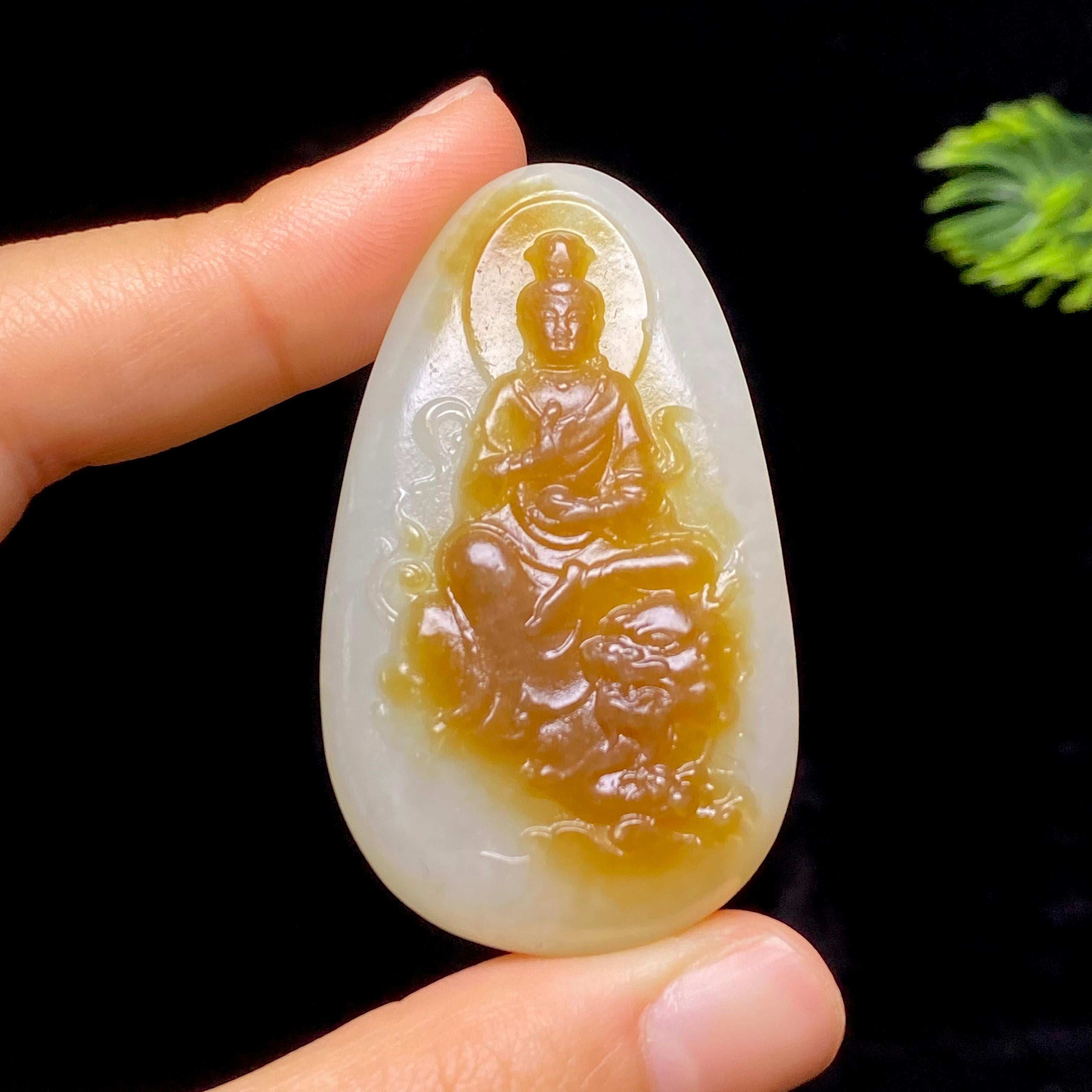 和田玉糖白观音12604220370（35.8g）