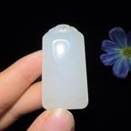 和田玉白玉平安无事牌（29.5g）