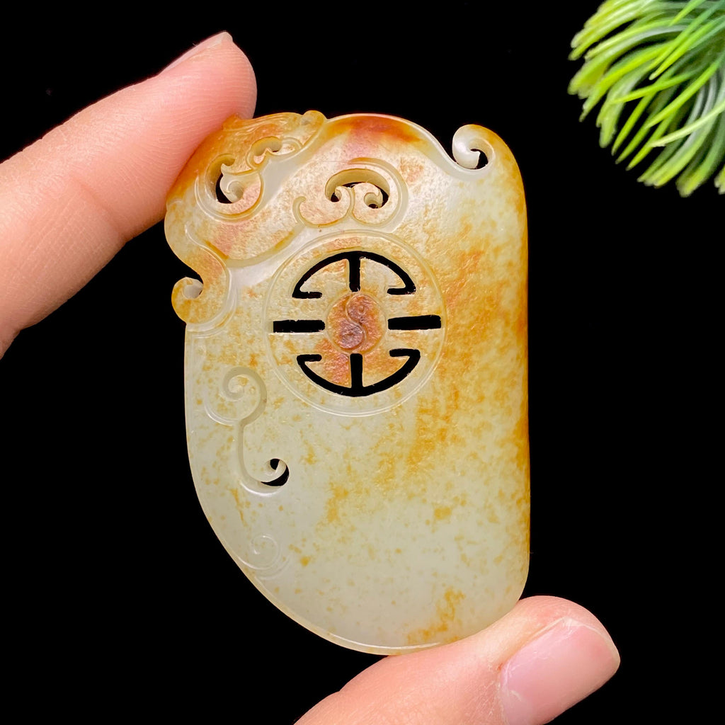 和田玉籽料龙凤呈祥（32.3g）