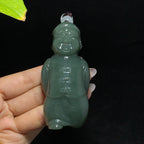 和田山料湖水绿小财主手把件（133.0g）