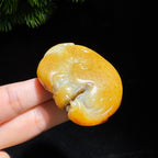 和田玉籽料满皮兽面（82.0g）