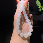 精品和田山料高冰白玉项链（101.3g）