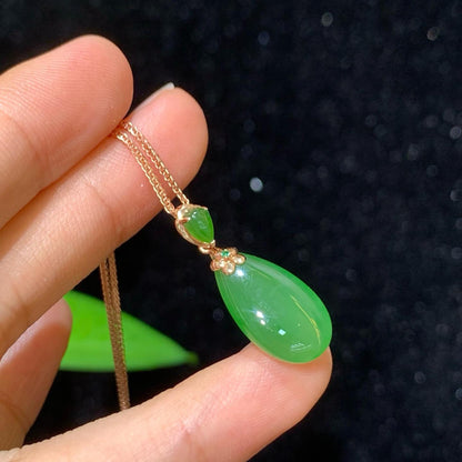 碧玉18k金吊坠01023209（2.0g）